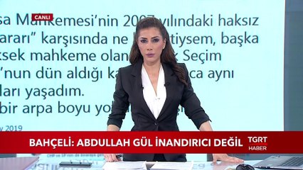 MHP Lideri Bahçeli: "Abdullah Gül İnandırıcı Değil"
