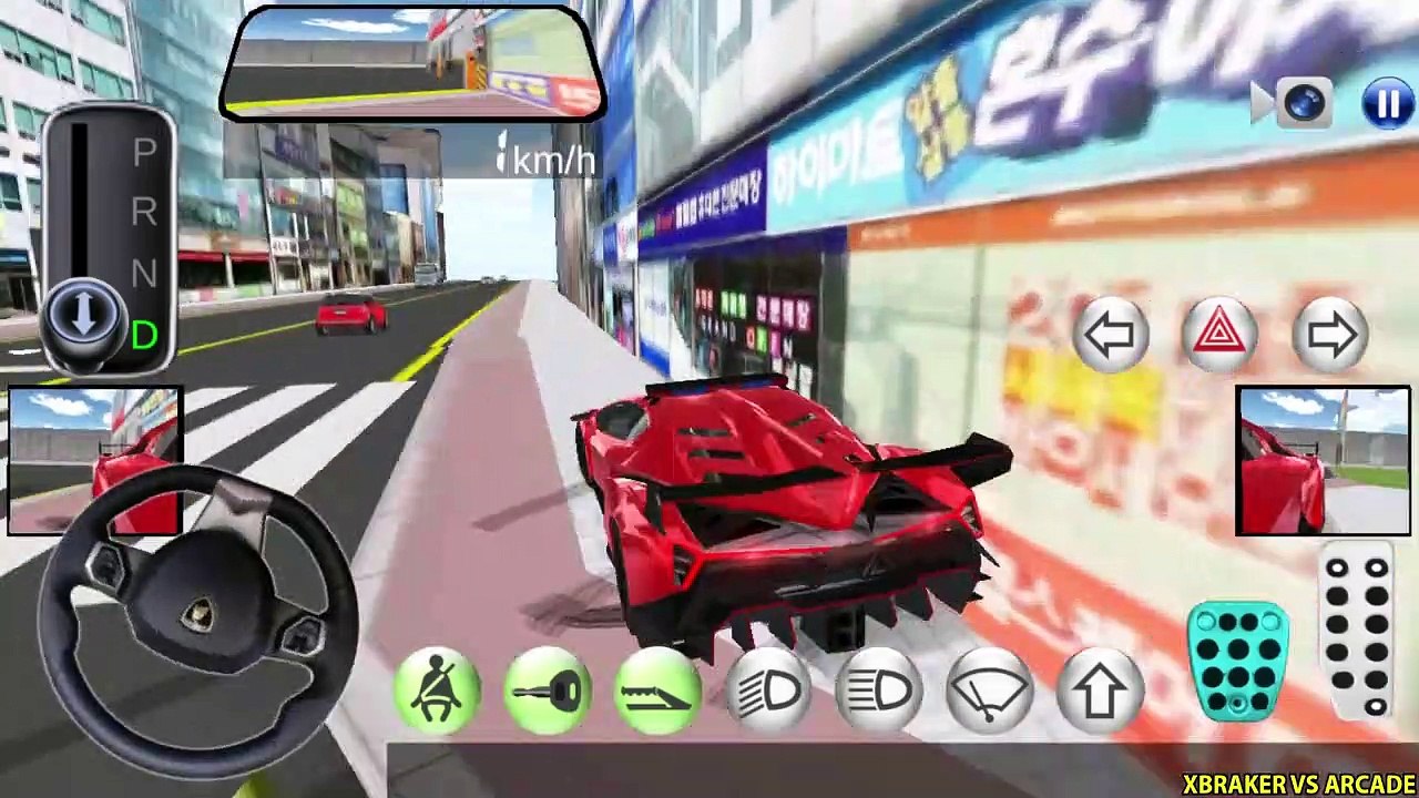 Korean Car Driving Simulator #Lamborghini Police - New Car Unlocked - Driver's License Examination