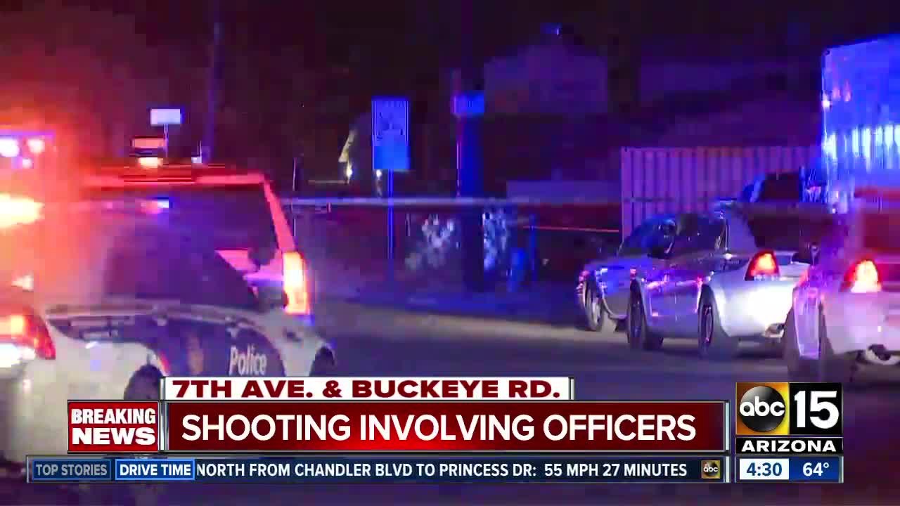 Suspect shot by officers near 7th Avenue and Buckeye Road