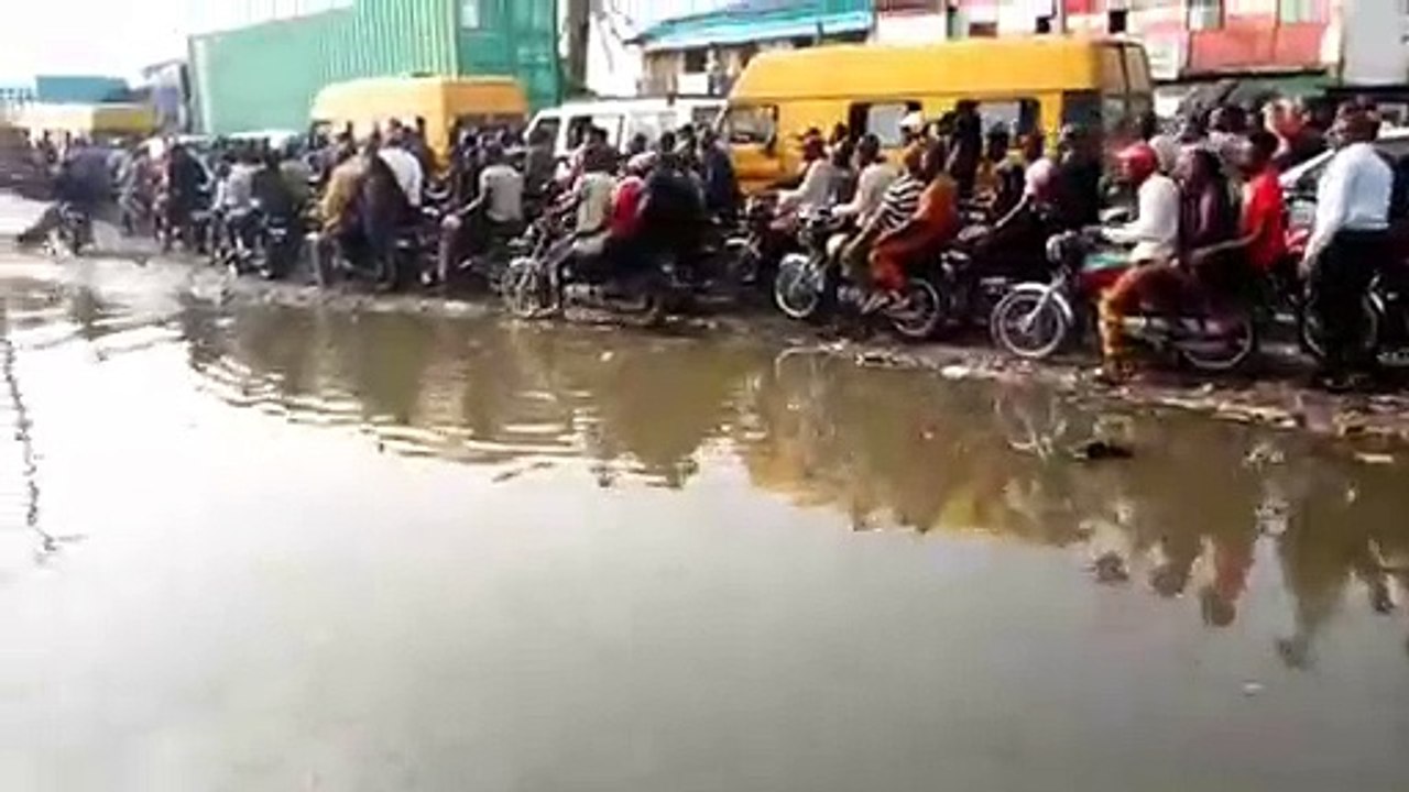 Imagine plying this road on a daily basis Sadly, this is how some people deal daily in one part of Lagos
