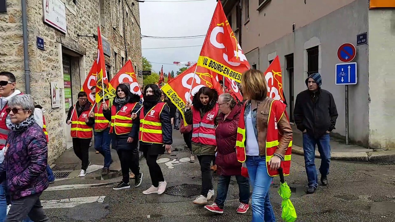 Manifestation des fonctionnaires à Bourg-en-Bresse