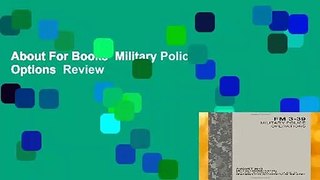 About For Books  Military Police Options  Review