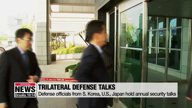 Defense officials from S. Korea, U.S., Japan hold security talks
