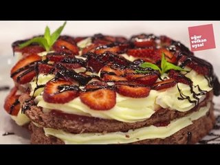 Çilek Rüyası Kalp Şeklinde Mükemmel Pasta Tarifi (Evde Pasta Tarifi)