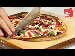 Evde 10 Dakikada Dublex Pizza Nasıl Yapılır? (Cheddarlı Pizza Aşkına)