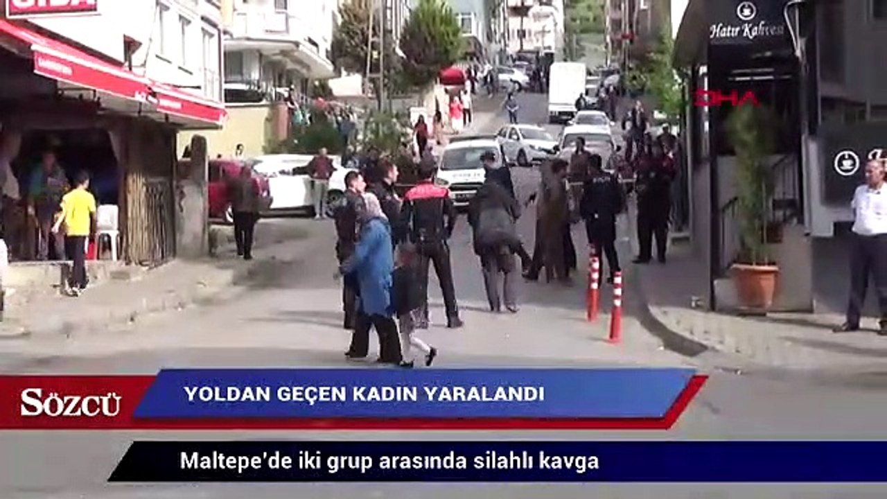 Maltepe’de iki grup arasında silahlı kavga; yoldan geçen kadın yaralandı