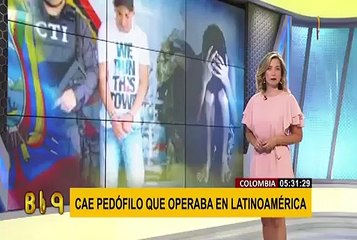 Colombia: capturan a pedófilo que operaba en toda Latinoamérica