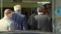 José Luis Rodríguez Zapatero visita a Rubalcaba en el Hospital Puerta de Hierro
