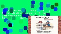 Full E-book  Psychiatry Made Ridiculously Simple (Medmaster Ridiculously Simple)  Review