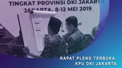 Rapat Pleno Terbuka KPU DKI Jakarta