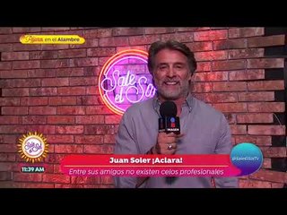 ¡Juan Soler molesto al ser cuestionado por su ex, Maky! | Sale el Sol