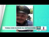 Conductor toma con humor su infracción trolleando a los policías de tránsito | Francisco Zea