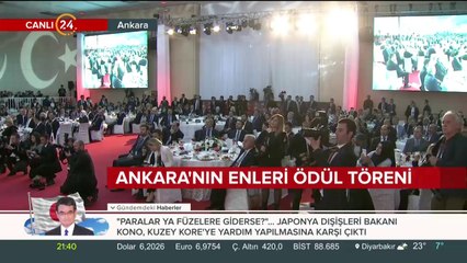 Başkan Erdoğan, Ankara'nın Enleri Ödül Töreni'nde konuşma yapıyor