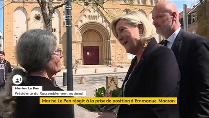 Emmanuel Macron "devra partir si effectivement il perd cette élection européenne", déclare Marine Le Pen