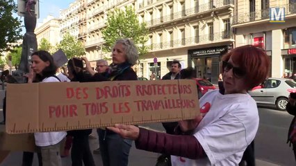 Action de rue d'ATTAC sur la Canebière