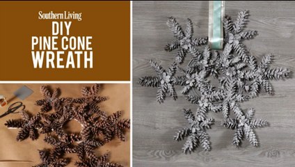 The DIY Pinecone Wreath