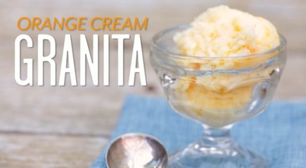 How To Make an Orange Cream Granita