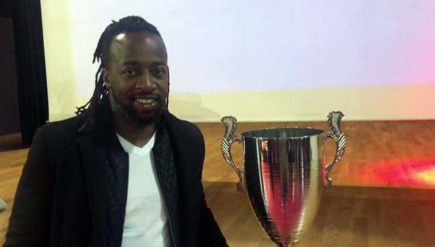 Challenge U12 Rémi Jacquet- Sidney GOVOU réagit après le tirage des poules