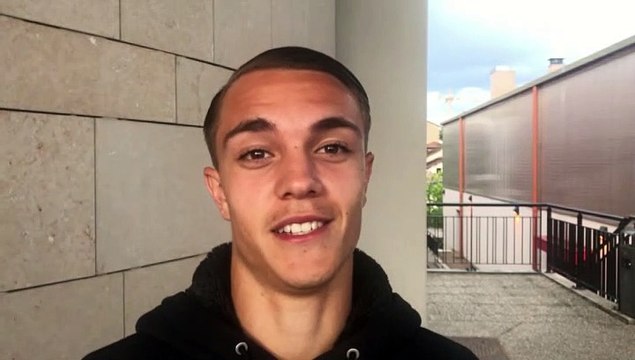 Challenge U12 Rémi Jacquet - Maxence CAQUERET réagit après le tirage des poules