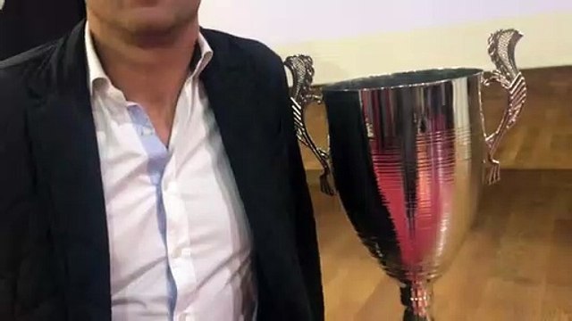 Challenge U12 Rémi Jacquet - Aexandre VAINCHTOCK réagit après le tirage des poules