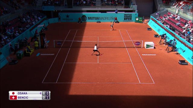 Osaka dumped out in Madrid by Bencic