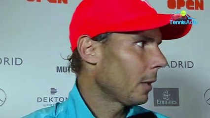 ATP - Masters 1000 de Madrid 2019 - Rafael Nadal est en quarts : "Je suis content de qui m'arrive !"