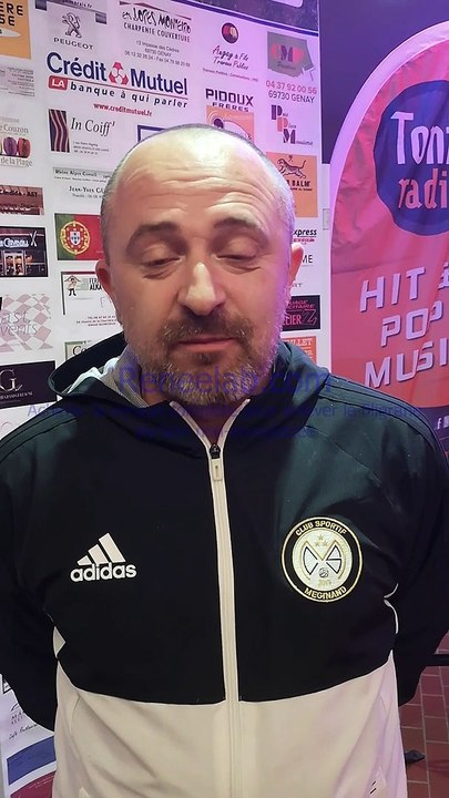 Challenge PIANA U15 - Christophe LEO (co-entraîneur U15 CS Méginand) réagit après le tirage des poules