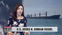 U.S. seizes N.Korean coal vessel that was accused of violating sanctions