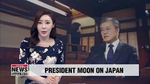 Moon says he hopes to turn soured relations with Japan to more future-oriented ties