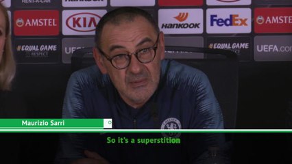 Superstitious Sarri couldn't watch Chelsea's penalties