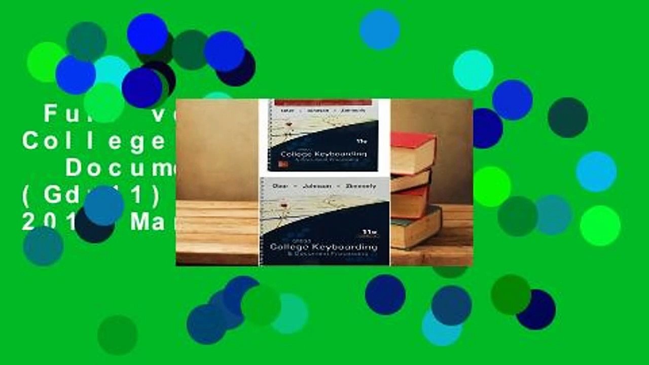 Full version  Gregg College Keyboarding   Document Processing (Gdp11) Microsoft Word 2016 Manual