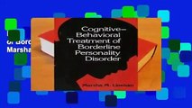 Best product  Cognitive-Behavioral Treatment of Borderline Personality Disorder - Marsha M. Linehan