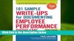 R.E.A.D 101 Sample Write-Ups for Documenting Employee Performance Problems: A Guide to Progressive