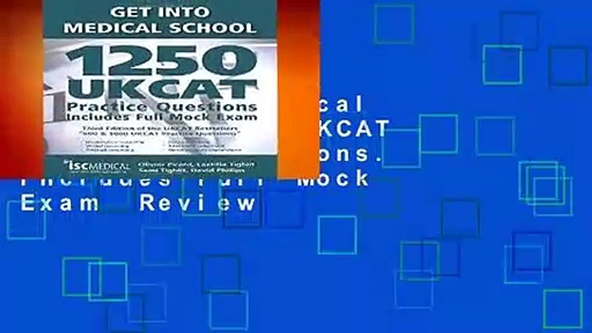 Get Into Medical School 1250 Ukcat Practice Questions Includes Full Mock Exam Review Video Dailymotion