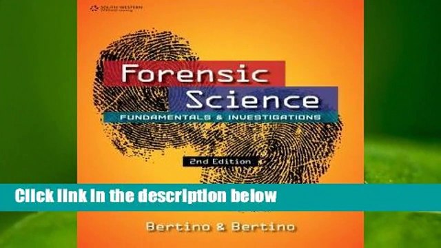Best product Forensic Science: Fundamentals & Investigations - Anthony J. Bertino