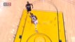 Durant dunks from Curry's long assist