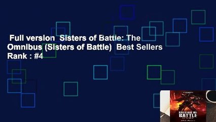 Full version  Sisters of Battle: The Omnibus (Sisters of Battle)  Best Sellers Rank : #4