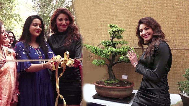Urvashi Rautela Inaugurates The Bonsai Bonanza, Ikebana Exhibition