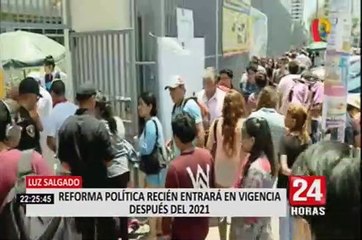 Controversia en el Congreso: Salgado asegura que reforma política es para después del 2021