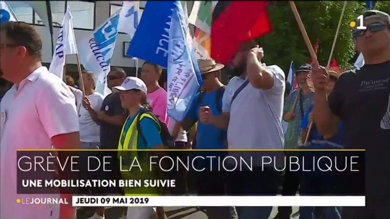 Grève de la fonction publique : plus de 1000 grévistes selon les organisateurs