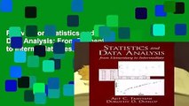 Full version Statistics and Data Analysis: From Elementary to Intermediate Best Sellers