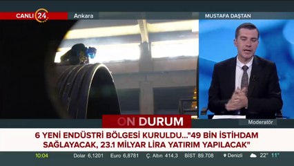 6 yeni endüstri bölgesi kuruldu