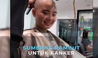 Gadis Cantik Asal Medan Ini Rela Botak Demi Sumbang Rambut
