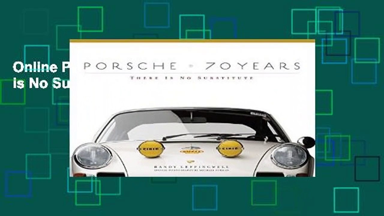 Online Porsche 70 Years: There Is No Substitute  For Full