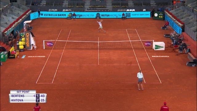 Madrid - Bertens crée la surprise en sortant Kvitova