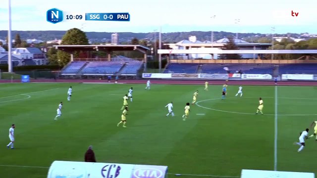 La frappe de BOISGARD est captée par le gardien de l'Entente SSG.