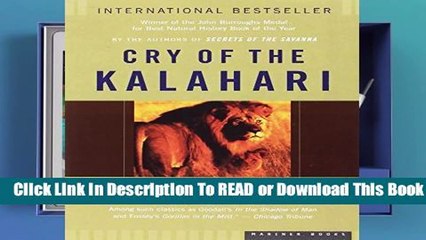 [Read] Cry of the Kalahari  For Online