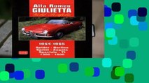 Online Alfa Romeo Giulietta Gold Portfolio 1954-1965 (Brooklands Books Road Test Series): Spider