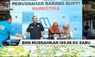 BNN Musnahkan 169,68 KG Sabu