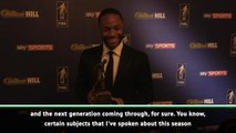 I'm just trying to lead by example - Sterling on role model status